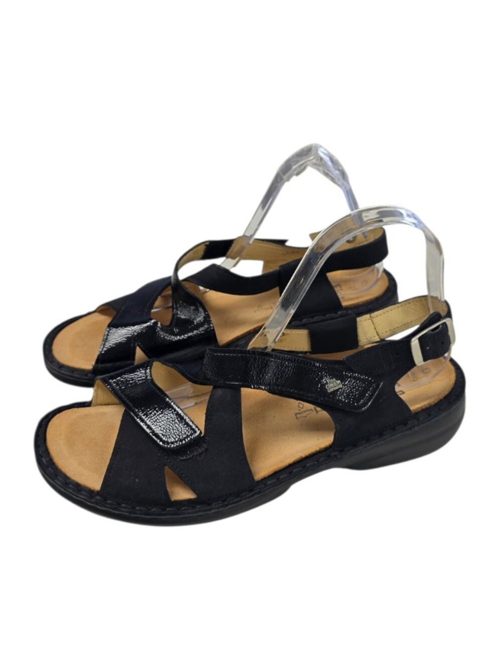 Finn Comfort Leawood Sandals, Leather, Black, Comfort, Size 39 / US 9